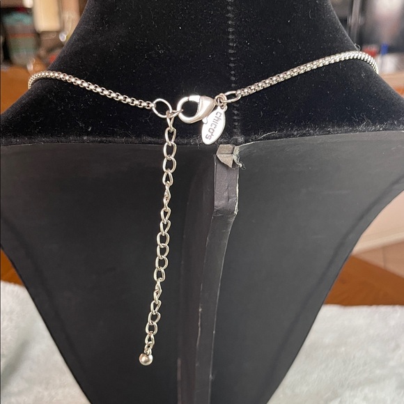 Chico's Silver Key Necklace - Picture 3 of 4